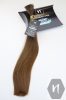 Középbarna magxar európai póthaj hajhosszabbításhoz, natúr festetlen copf