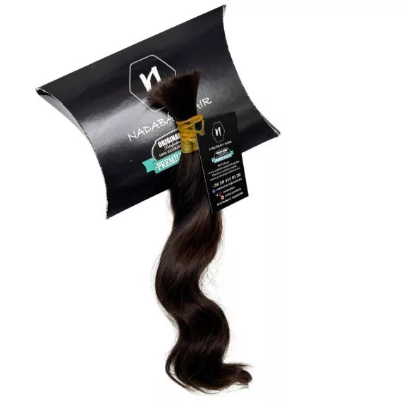 N1-1 hullámos barna magyar póthaj a Nadabán Hair dobozán (30 cm, 44 g)