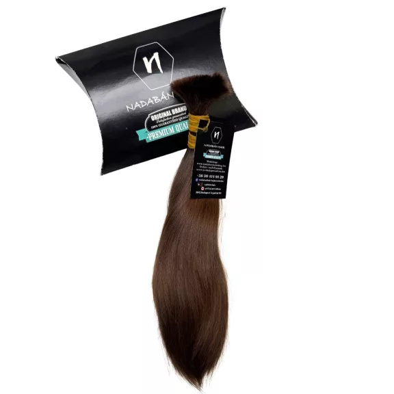 N2-7 egyenes világosbarna–sötétszőke magyar póthaj a Nadabán Hair dobozán (26–32 cm, 76 g) N2-7 egyenes világosbarna–sötétszőke magyar póthaj a Nadabán Hair dobozán (26–32 cm, 76 g)