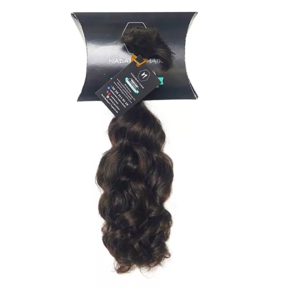 Festetlen magyar póthaj · 35 cm · 86 g · barna (2) · göndör