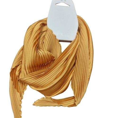 Pliszírozott selyem hatású kendő többféle színben