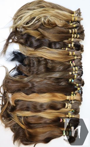 Gyakorló póthaj, vágott emberi haj (feldolgozatlan) magyar póthaj 40-50 cm 