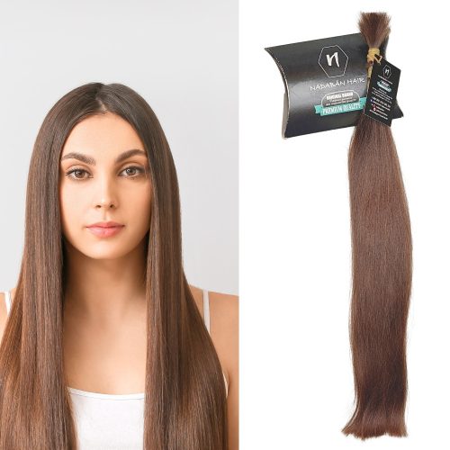 Vágott emberi haj (feldolgozatlan) magyar póthaj 63 cm 74 gramm