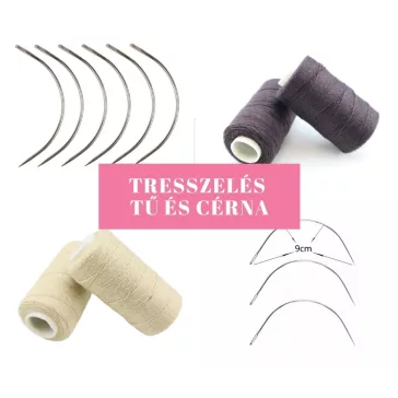Tresszeléshez tűk és cérnák