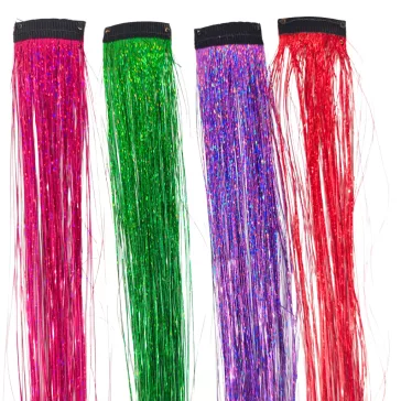 Csatos glitter szálak többféle színben