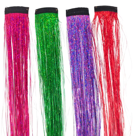 Csatos glitter szálak többféle színben Csatos glitter szálak többféle színben