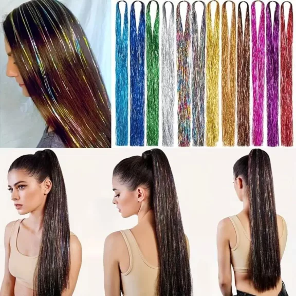 Glitter szálak többféle színben