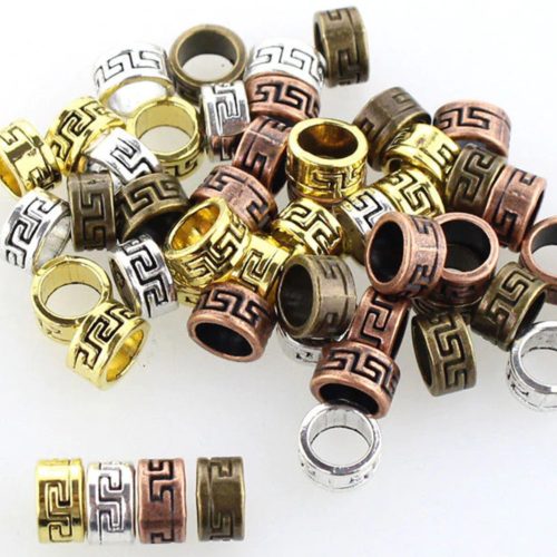 Hajdísz-hajékszer gyűrű forma görög meander mintával arany színben 1db