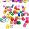 Hajdísz-hajékszer henger forma lila színben 5db