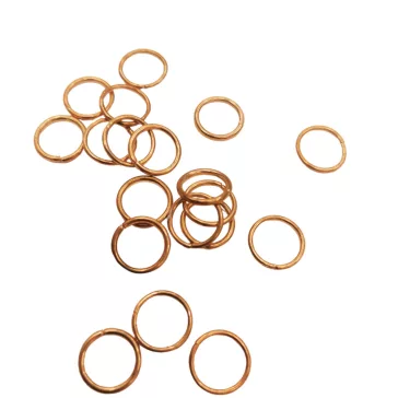   Hajdísz-hajékszer karika forma 14k arany színben 10mm átmérőben