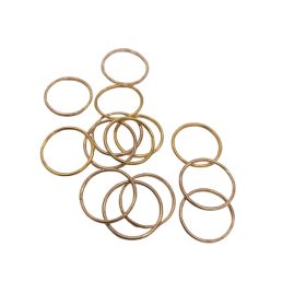   Hajdísz-hajékszer karika forma 14k arany színben 14mm átmérőben