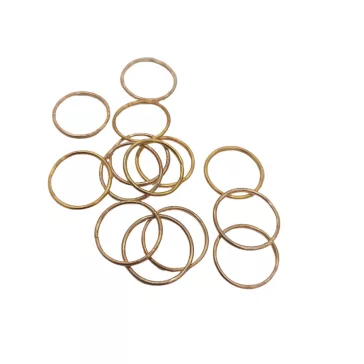   Hajdísz-hajékszer karika forma 14k arany színben 14mm átmérőben