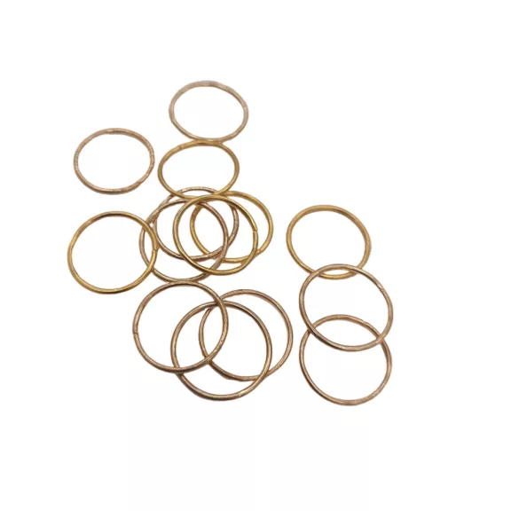 Hajdísz-hajékszer karika forma 14k arany színben 14mm átmérőben Hajdísz-hajékszer karika forma 14k arany színben 14mm átmérőben