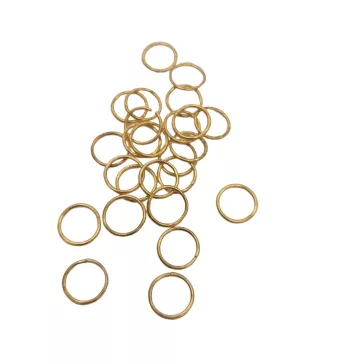   Hajdísz-hajékszer karika forma 18k arany színben 10mm átmérőben