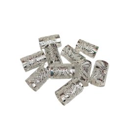  Henger formájú hajdísz ezüst színben 5db