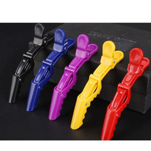 Hajcsipesz krokodil csat 1db piros színben