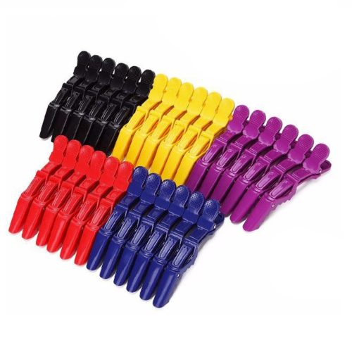 Hajcsipesz krokodil csat 1db piros színben