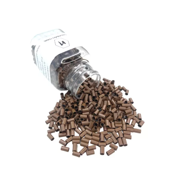 Mikrohüvely 6mm perem nélkül 11# világosbarna szilikonmentes (1000 db) Mikrohüvely 6mm perem nélkül 11# világosbarna szilikonmentes (1000 db)