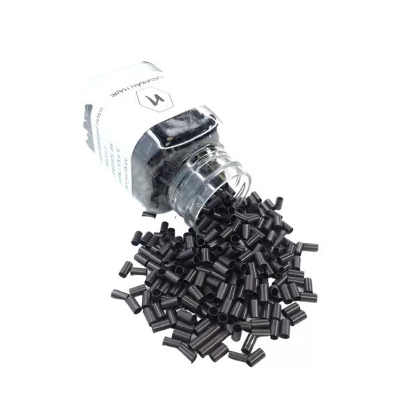 Mikrohüvely perem nélkül 6mm 3# sötétbarna szilikonmentes (1000 db) Mikrohüvely perem nélkül 6mm 3# sötétbarna szilikonmentes (1000 db)