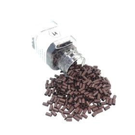 Mikrohüvely perem nélkül 6mm 5# barna szilikonmentes (1000 db)