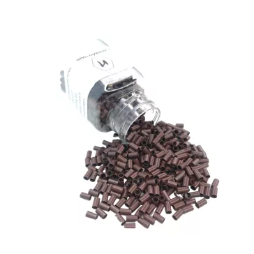Mikrohüvely perem nélkül 6mm 5# barna szilikonmentes (1000 db)