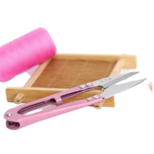 Mini olló tincsezéshez és hajfeldolgozáshoz zöld színben