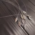 Nano hurok (30cm) halvány rózsaszín gyönggyel