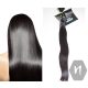 Vágott emberi haj (feldolgozatlan) sötétbarna póthaj 60-63 cm 124 gramm
