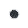 Szilikonos mikrogyűrű 1# fekete (100 db)