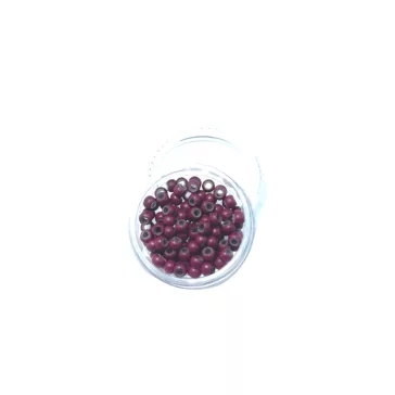   Szilikonos nano gyűrű 15# burgundi vörös (100db), 1.6 mm-es belső átmérővel