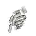 Tressz csat ezüst 32mm