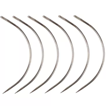 Tressz varrótű C alak 6cm 1 db