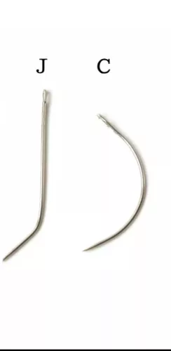 Tressz varrótű C alak 6cm 1 db