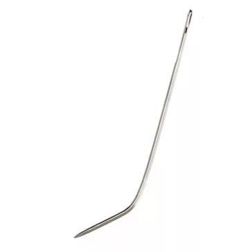 Tressz varrótű J alak 6cm 1 db