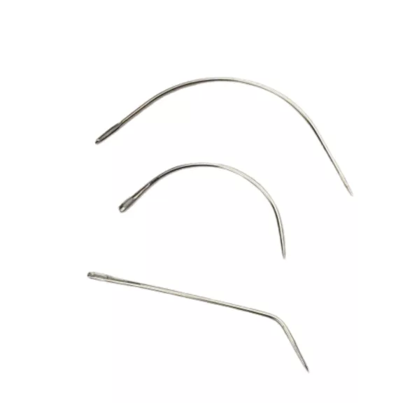Tressz varrótű J alak 6cm 1 db